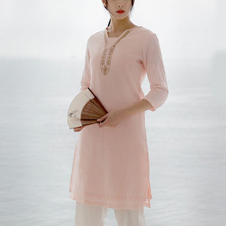 Buddha Gift 2Pcs Tai Chi Meditation Yoga Cotton Clothing Top Pants Women's Set