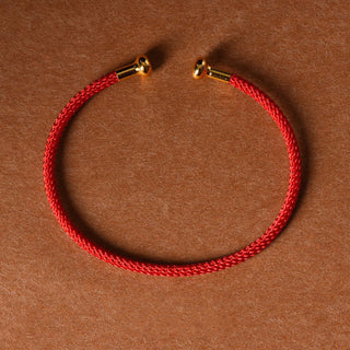 Buddha Gift Simple Design Handmade Luck Braid String Cuff Bracelet