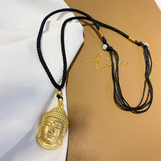 Buddha Gift Gold Buddha Copper Wealth Necklace Pendant