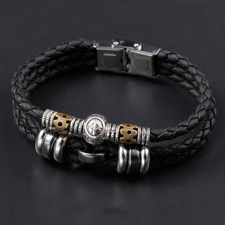Buddha Gift 12 Constellations of the Zodiac Hematite Protection Bracelet