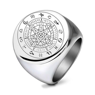 Buddha Gift 12 Constellations of the Zodiac Protection Blessing Ring