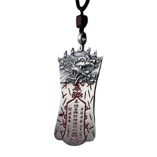 Buddha Gift FengShui Bagua PiXiu Cinnabar Balance Necklace Pendant