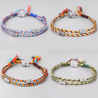 Buddha Gift  Head Serenity String Bracelet