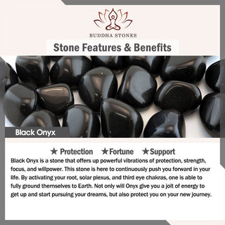 Buddha Gift Natural Black Onyx Fortune Bracelet