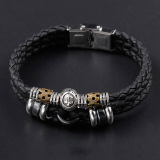 Buddha Gift 12 Constellations of the Zodiac Hematite Protection Bracelet