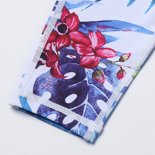 Buddha Gift 2Pcs Sunflower Flowers Leaves Print Top Pants Sports Fitness Yoga Women's Yoga Sets
