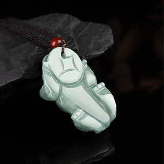 Buddha Gift Jade PiXiu Wealth Luck String Necklace Pendant