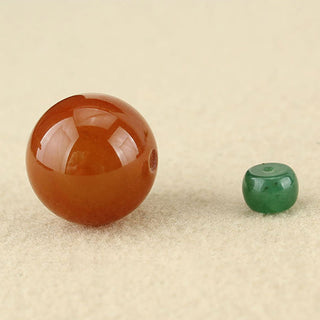 Buddha Gift Red Agate Green Aventurine Green Bodhi Seed Bead Calm Leather Rope Necklace Pendant