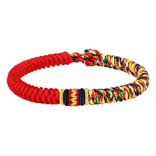 Buddha Gift Tibetan Handmade Multicolored Thread King Kong Knot Strength Braid String Bracelet