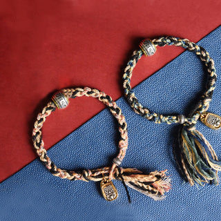 Buddha Gift Zakiram Goddess of Wealth Om Mani Padme Hum Peace Handmade Bracelet