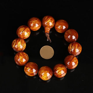 Buddha Gift Golden Sea Willow Success Positive Bracelet Mala
