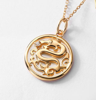 ❗❗❗A Flash Sale- Buddha Gift 925 Sterling Silver Tridacna Stone Year of the Dragon Fu Character Luck Strength Necklace Pendant
