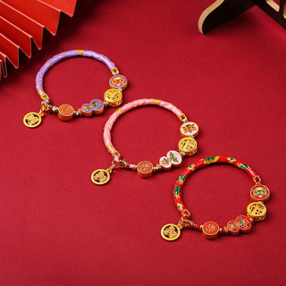 Buddha Gift Tibetan Gourd Fortune Happiness Lion Wealth Luck Bracelet
