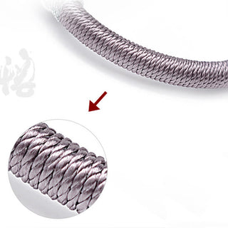 Buddha Gift Buddha Character Ebony Handcrafted Rope Bracelet