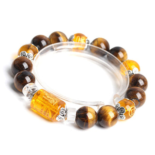 Buddha Gift Tiger Eye Bead Fortune Prosperity Bracelet