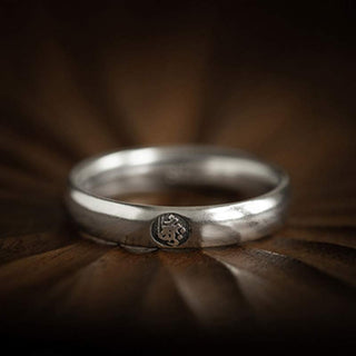 Buddha Gift 925 Sterling Silver Chinese Zodiac Natal Buddha Blessing Couple Ring