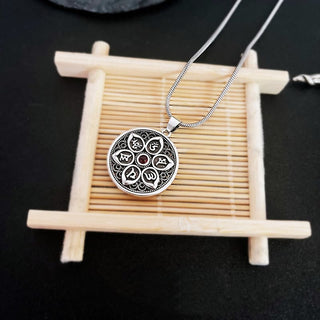 Buddha Gift Tibetan Om Mani Padme Hum Purity Necklace Pendant