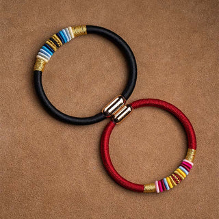 Buddha Gift Tibetan Handmade King Kong Knot Protection Magnetic Buckle Braided Bracelet
