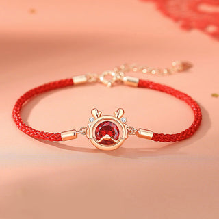 Buddha Gift 925 Sterling Silver Year Of The Dragon Luck Red Zircon Necklace Pendant Bracelet Earrings Ring (Extra 30% Off | USE CODE: FS30)