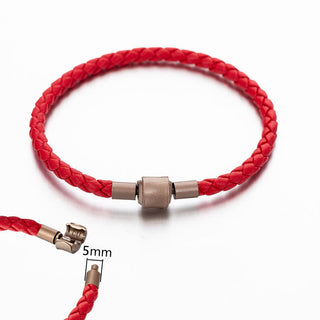 Buddha Gift Vintage Leather Rope Luck Braid String Bracelet