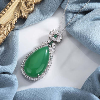 Buddha Gift Cyan Jade Harmony Necklace