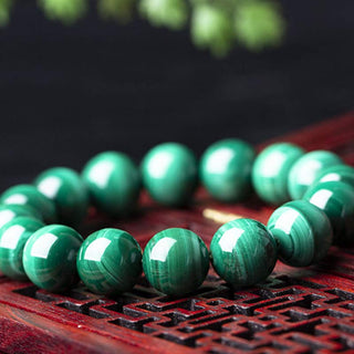 Buddha Gift Natural Malachite Protection Calmness Bracelet