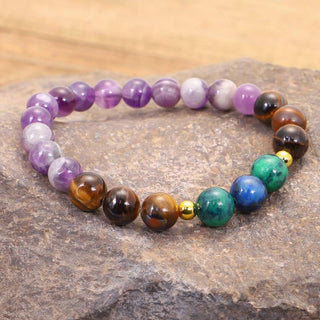 Buddha Gift Tibetan Amethyst Purify Bracelet Mala Set
