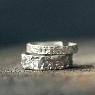 Buddha Gift 925 Sterling Silver Simple Design Blessing Couple Ring