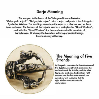 Buddha Gift Tibetan Meditation Bell and Vajra Dorje Copper Decoration Set