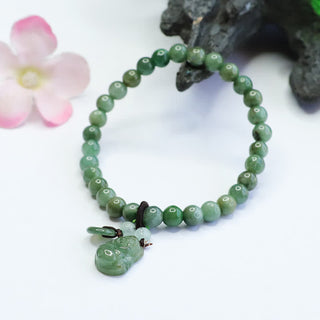 Buddha Gift Laughing Buddha Cyan Jade Healing Bracelet