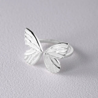 Buddha Gift 925 Sterling Silver Butterfly Love Freedom Ring
