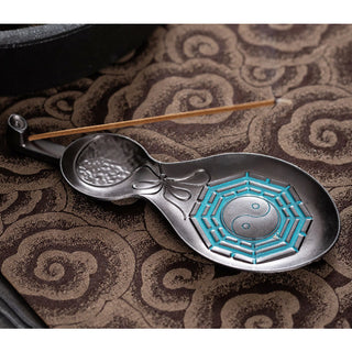 Buddha Gift Gourd Yin Yang Bagua Copper Blessing Incense Burner Decoration