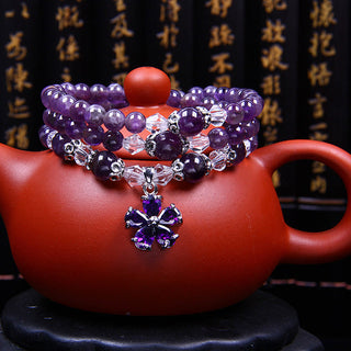 Buddha Gift Tibetan Amethyst Blessing Bracelet