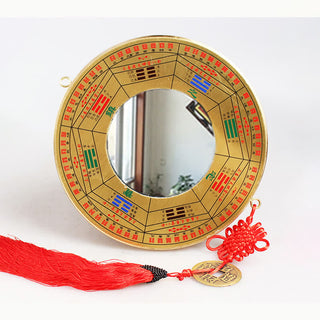 Buddha Gift Feng Shui Bagua Map Copper Coin Chinese Knotting Balance Energy Map