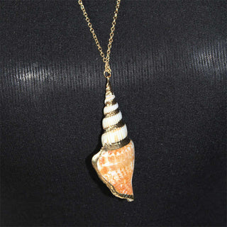 Buddha Gift Natural Shankha Conch Shell Seashell Lucky Necklace Pendant