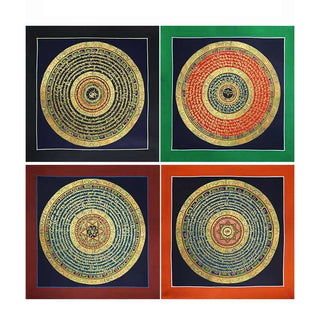 Buddha Gift Tibetan Handmade Thangka Painting Spiritual Blessing Blind Box Random Color Pattern