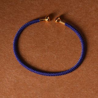 Buddha Gift Simple Design Handmade Luck Braid String Cuff Bracelet