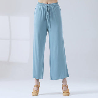 Buddha Gift Loose Modal Drawstring Wide Leg Pants For Yoga Dance