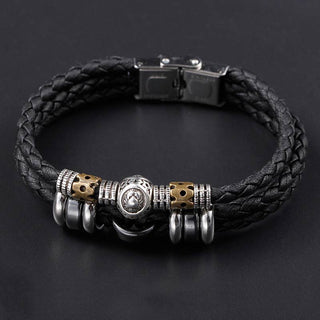 Buddha Gift 12 Constellations of the Zodiac Hematite Protection Bracelet
