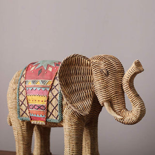Buddha Gift Elephant Resin Wisdom Wealth Home Decoration