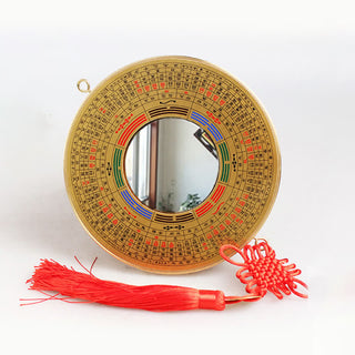 Buddha Gift Feng Shui Bagua Map Copper Coin Chinese Knotting Balance Energy Map