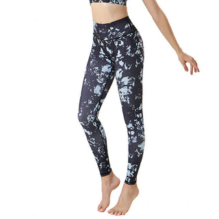 Buddha Gift Spots Maple Leaf Print Sports Exercise Fitness High Waist Leggings Women's Yoga Pants