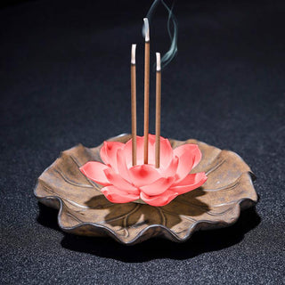 Buddha Gift Tibetan Lotus Blessing Incense Burner Decoration