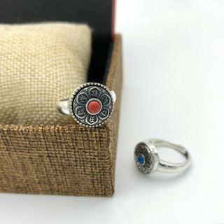 Buddha Gift Tibetan Om Mani Padme Hum Peace Rotatable Ring
