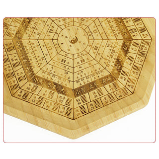 Buddha Gift Feng Shui Bamboo Bagua Map Harmony Energy Map