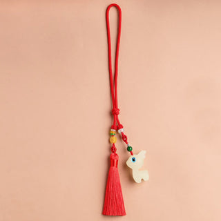 Buddha Gift Mini Cute Deer Glowstone Luminous Lucky Deer Energy Key Chain Phone Car Hanging Decoration