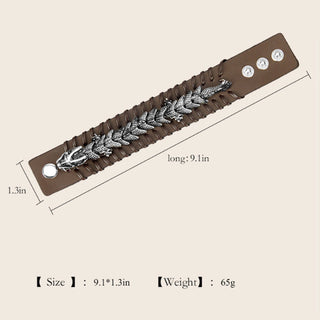 Buddha Gift Dragon Leather Protection Weave Bracelet