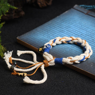 Buddha Gift Tibet Zakiram Goddess of Wealth Thangka Handmade Luck Bracelet