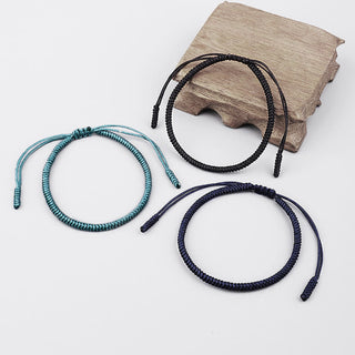 Buddha Gift Tibetan 3Pcs King Kong Knot Handcrafted Amulet Strength Bracelet