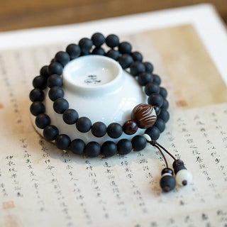 Buddha Gift Tibetan Double Layer Cypress Bodhi Lotus Healing Bracelet